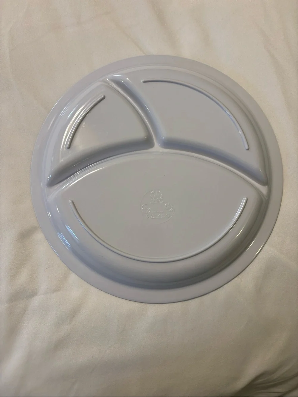 Walt Disney World Blue Divided Kids Dinner Plate with Classic Characters